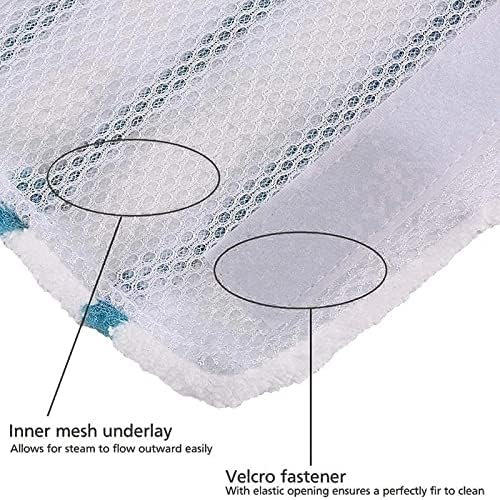 3 Pack Steam Mop Pads for Black and Decker Steam Mop FSM1610 FSM1630 Washable and Reusable Replacement Mopping Cloth