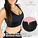 Post Surgical Comfort Compression Sports Bra: Black Dragonfly (Large)