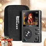 HIFI WALKER H2 with Hard Carrying Case - HiFi MP3 Player with Bluetooth, Lossless DSD DAC Flac, High Resolution Music Player, Portable Audio Player with 64 GB Memory Card, Supports up to 256 GB