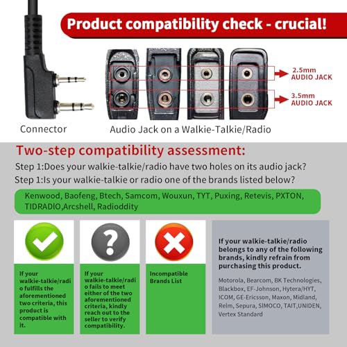 Casque radio bidirectionnel pour communication d'équipe Retevis RT22 - 2