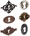 Prima Marketing Junkyard Findings Metal Embellishments, Key Holes, 6-Pack