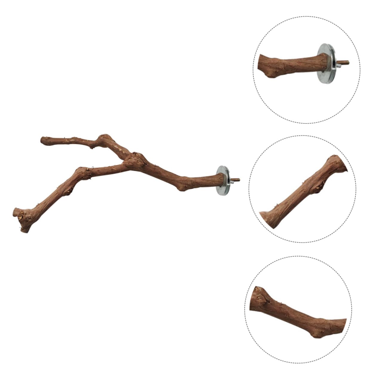 BESPORTBLE 3pezzi Barra Di Allenamento Per Uccelli Legno Giocattolo Per Pappagalli Con Trespolo Per Attività Fisica Accessorio Per La Noia Gabbia Facile Da Installare Stile Random