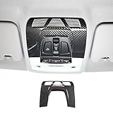 ABS Carbon Fiber Color Car Inner Front Reading Light Lamp Panel Cover Trim Auto Interior Roof Lamp Panel Cover for BMW 1 2 3 4 Series X1 X2 X5 X6 F30 F22 F34 F36 F48 F47 F15 F16 (Panel Frame)