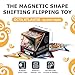 Shashibo OCTA Shape Shifting Sensory Fidget Toy – Magnetic STEM Brain Teaser Game Gift for Smart Kids 8-12, Teens and Adults with endless shape possibilities – Pairs All Shashibo Cubes (Atlantis)