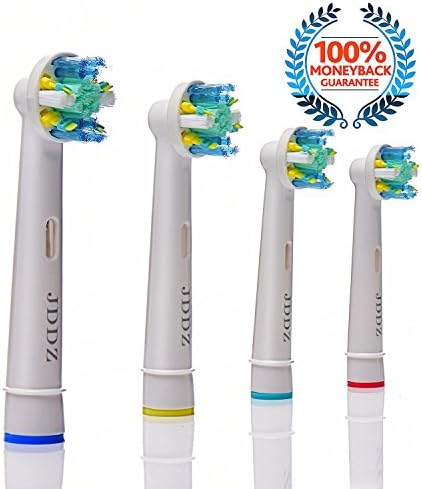 Toothbrush Replacement  Heads  For Oral B, JDDZ  4 Count Replaceable Brush Toothbrushes Heads  Dual Clean Electric  3D Excel, Advance Power Professional Care  Smart Series  Pro-Health, Triumph