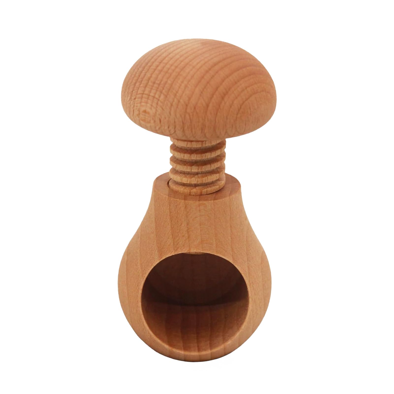 matumou Mushroom Shaped Nutcracker Creative Walnut Clip Wooden Walnut Opener Tool Easy to Use Decorative Kitchen Gadget