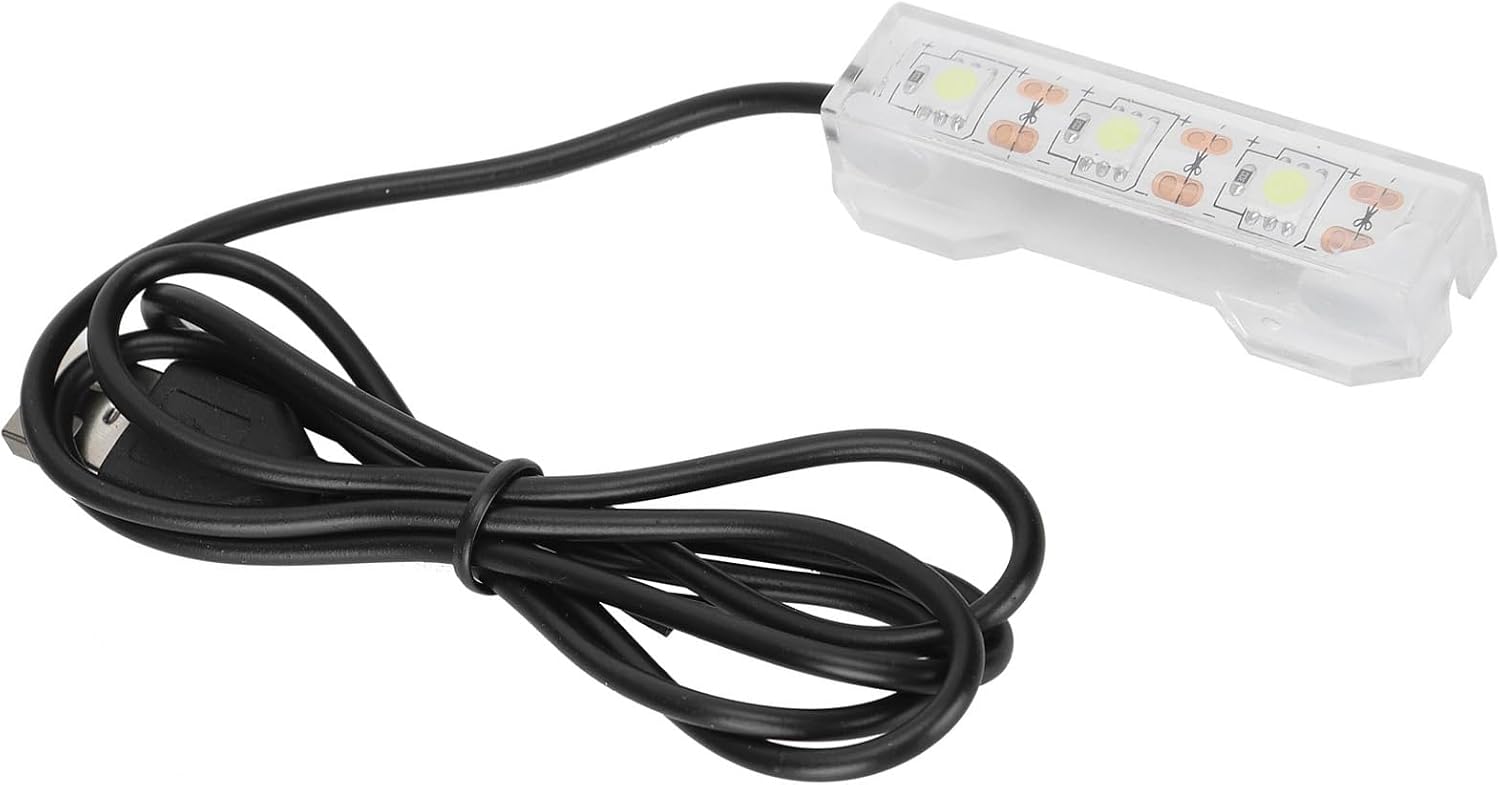 Zerodis Small Underwater Aquarium Light, Lightweight Water Plant LED Light Freshwater Fish Tank Lamp Aquarium Accessories Fit for Office Desktop Decorations USB Charging 6X 2cm image 5