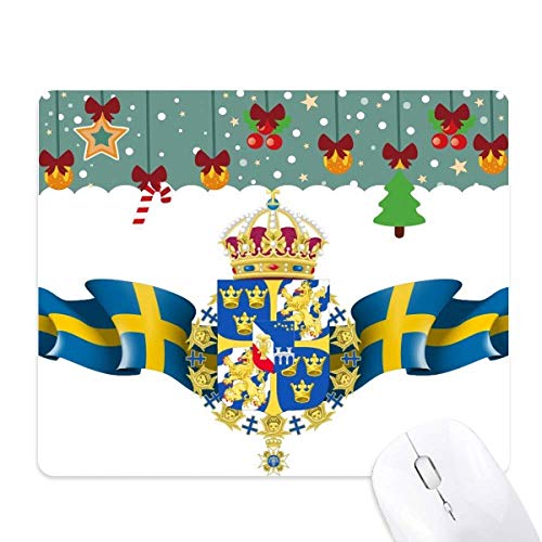 Tapis de Noël Suède avec symbole national, idée cadeau originale pour bureau et jeu