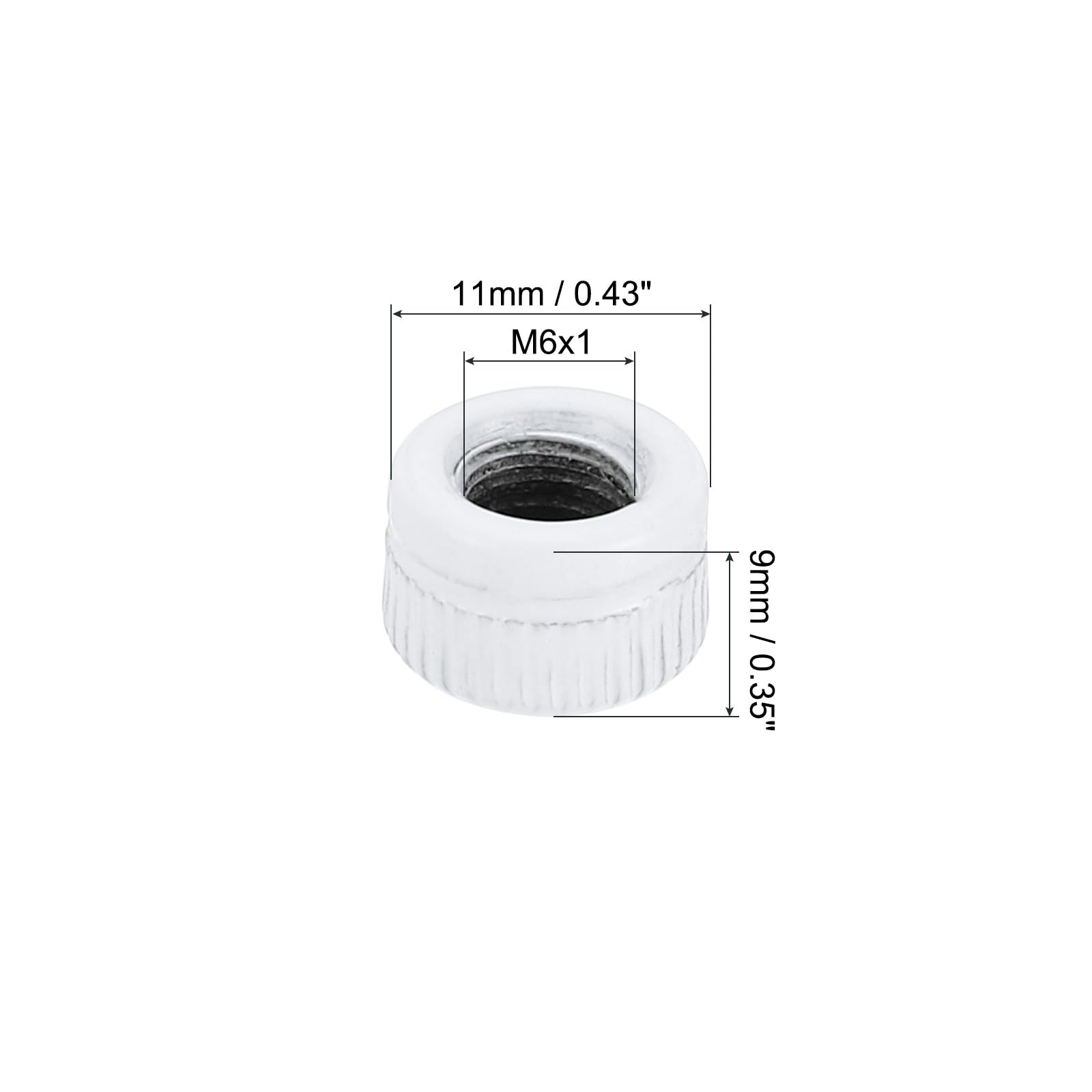 PATIKIL M6x9x11 Cap Nut - Image 2
