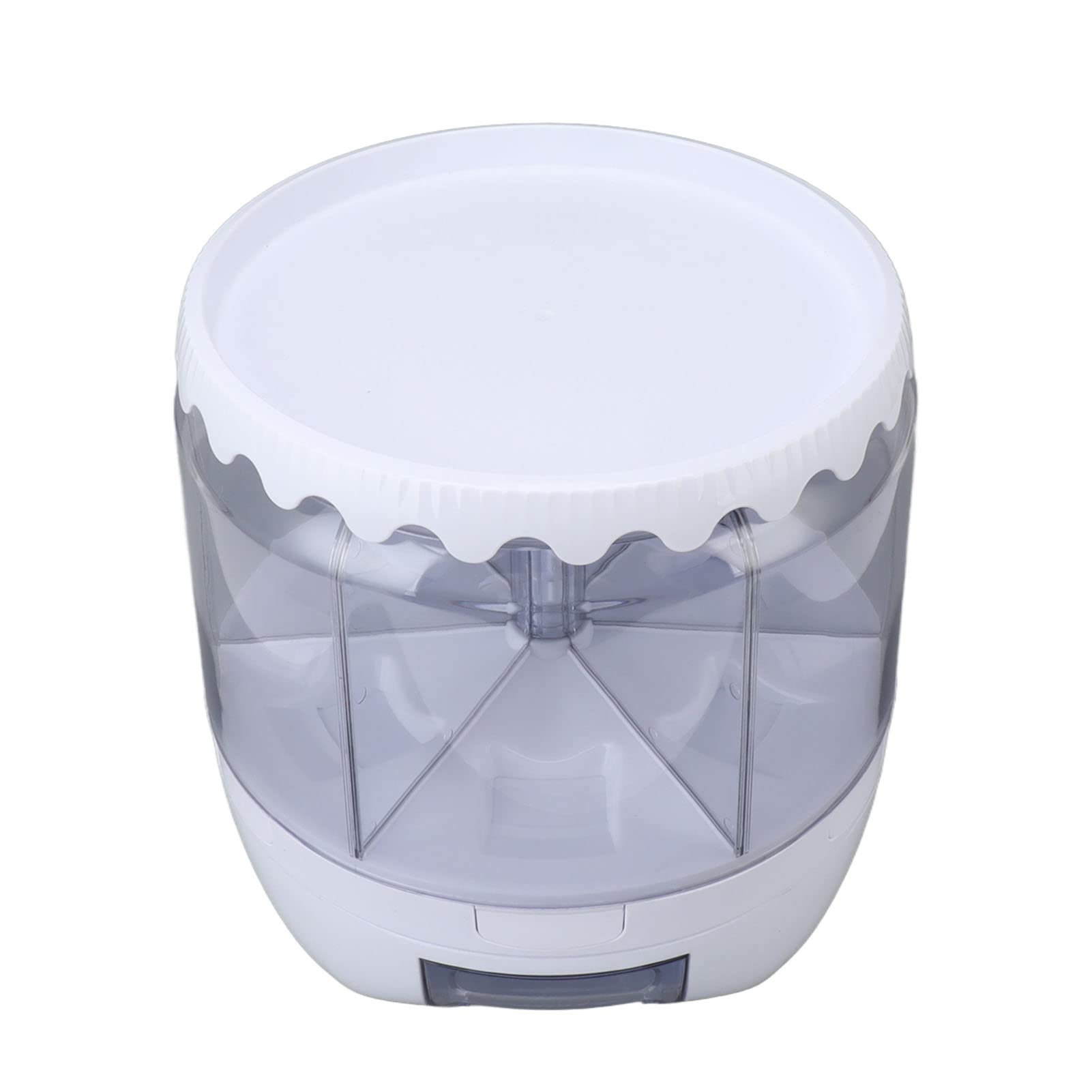 Contenedor de almacenamiento de arroz y cereales de 6 rejillas, dispensador de alimentos giratorio doble ed de 10000 ml para arroz negro, arroz amarillo y frijoles, dispensador de cereales