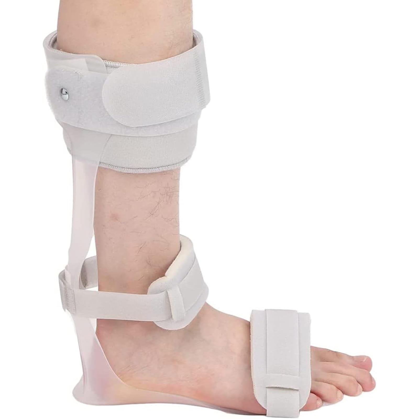 Olskfuh Men's Right Adjustable Drop Foot Brace, Ankle Foot Orthosis Support, Foot Drop Postural Correction Brace, Foot Orthosis Fixation Foot Care Tool,-Xl