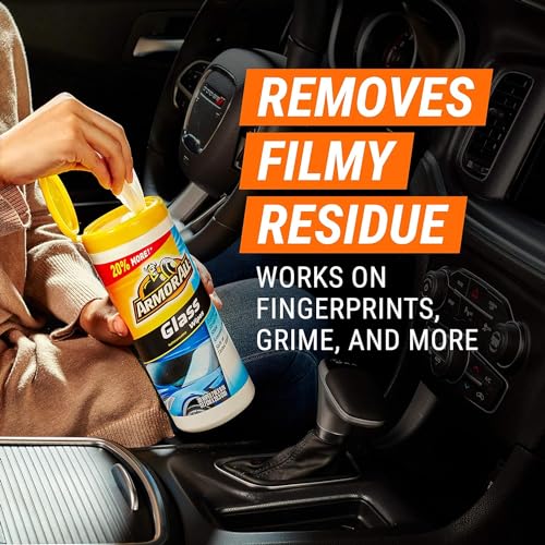 Armor All Car Glass Wipes, Auto Glass Cleaner for Film and Grime, 90 Count - Image 4