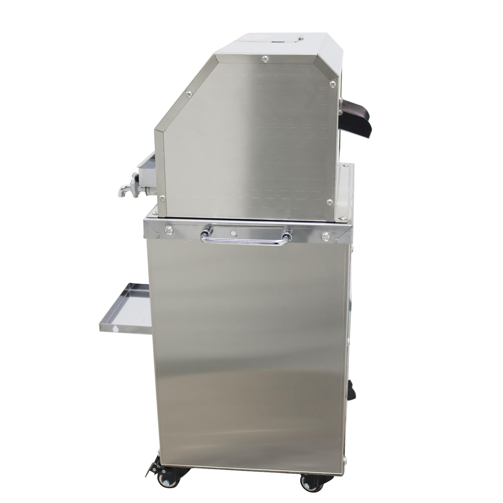 110V Vertical Electric Sugar Cane Ginger Press Juicer with 3 Rollers, High Juice Yield, 300KG/H Sugarcane Crushing Capacity, 800W Suger Cane Squeezing Juicer, Stainless Steel 9