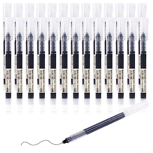 Chostky Rollerball pens, 26pcs tinta líquida rollerball pens Quick Dry pens tinta de gel rollerball pens 0,5 mm bolígrafo extra fino negro para...