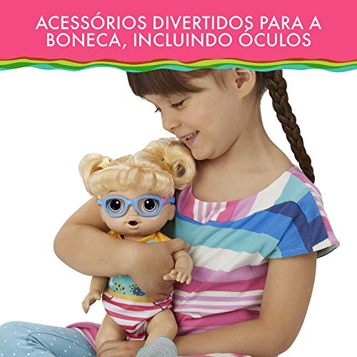 Boneca Baby Alive Bebê Passos E Sorrisos Loira - E5247 - Hasbro Baby Alive Boneca Baby Alive Bebê Pa
