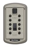 AccessPoint 001414 KeySafe Original Slimline Push Button Combination Permanent Key Lock Box, 2-Key, Clay Beige