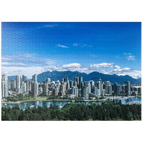Downtown Vancouver, Canada - Premium 1000 pieces Puzzle Cover