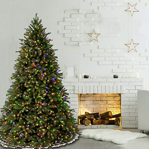 National Tree Company 7.5 ft Pre-Lit Jersey Fraser Fir Artificial Christmas Tree, 1,250 Multicolor Lights, 3,144 Tips, Includes Stand, Green - Image 3