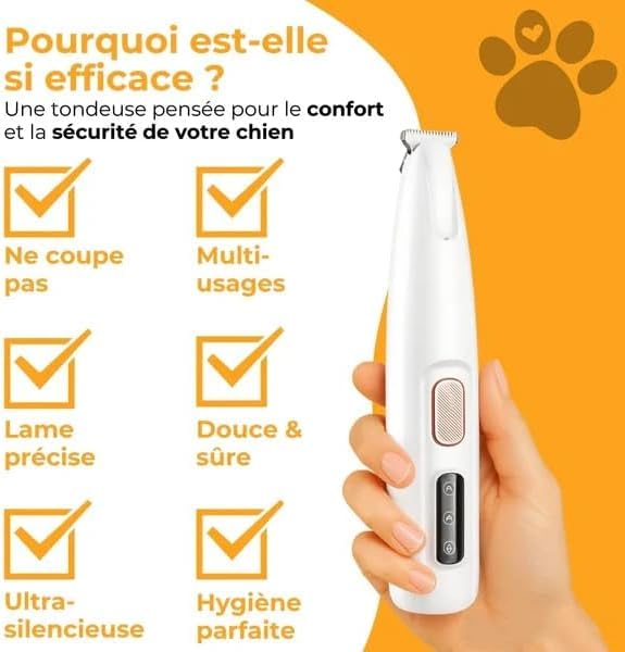 Tondeuse de toilettage GrosMatou — Douceur & Sécurité