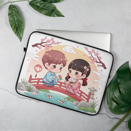 Funda para portátil 15 pulgadas kawaii de estilo japonés para ir a clase 2