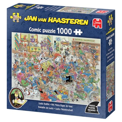 Jan Van Haasteren - JVH - Bataille de Ludo - Puzzle Adulte