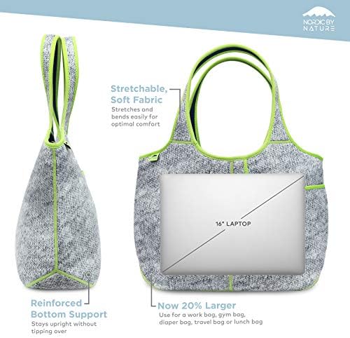 Women's Soft Tote Shoulder Bag Neoprene Handbag Laptop Computer Travel Bag Purse 2 Women's Soft Tote Shoulder Bag Neoprene Handbag Laptop Computer Travel Bag Purse