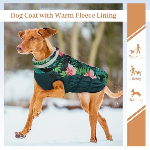 Image of Waterproof Small Dog Coat, Warm Dog Jacket with Harness Built in, XS