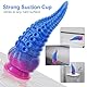 Shkanla Tentakel Dildo Vibrator mit 10 Vibrationsmodi, Realistischer Silikon Analdildo mit Saugnäpfen, Monster Fantasy Vibratoren Großes Buttplug, Prostata stimulation Sex Spielzeug für Frau Männer