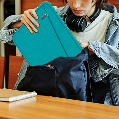 Image of Laptop Sleeve Bag 15.6 inch, Durable Computer Carrying Bag Protective Case Briefcase Handbag with Front Pocket, Slim Laptop Case Cover for 15.6 Inch HP, Dell, Lenovo, Asus, Notebook, Light Blue