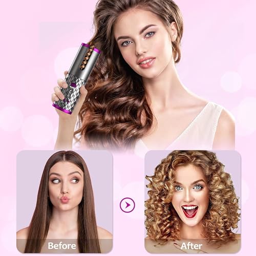 Image of ALPHA-STORE-USB-Rechargeable-Automatic-Hair-Curler-For-Women-Cordless-Automatic-Hair-Curler-Silky-Curls-Fast-Heating-Wireless-Auto-Curler-with-Timer-Setting-and-6-Temperature-Adjustable (OChc0)