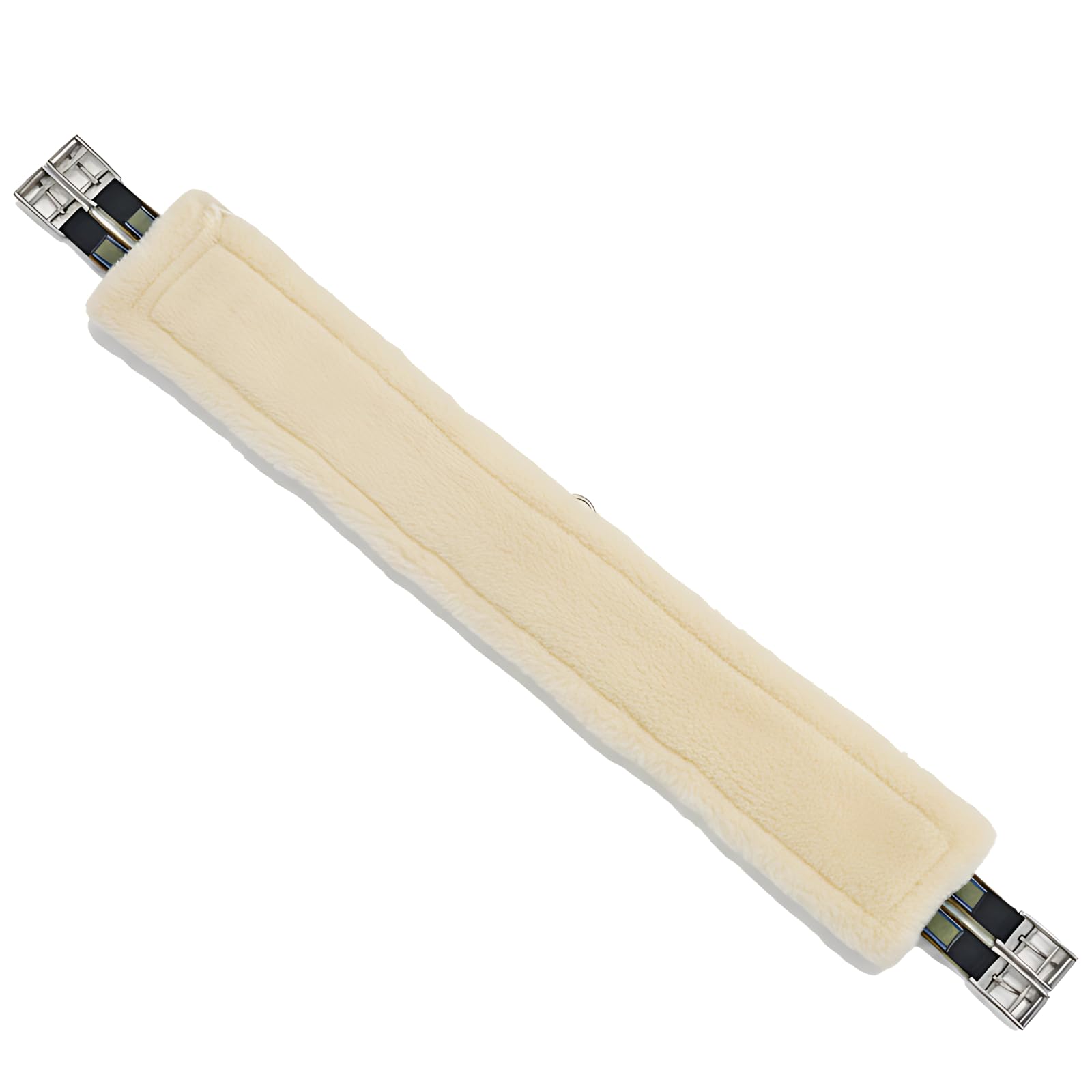 Englischer Sattelgurt, 120 cm, mit Fleece, Anti-Scheuern, atmungsaktiv, leicht, gleichmäßiger Druck, Edelstahl-Schnalle, doppelt elastisch, einfach zu befestigen
