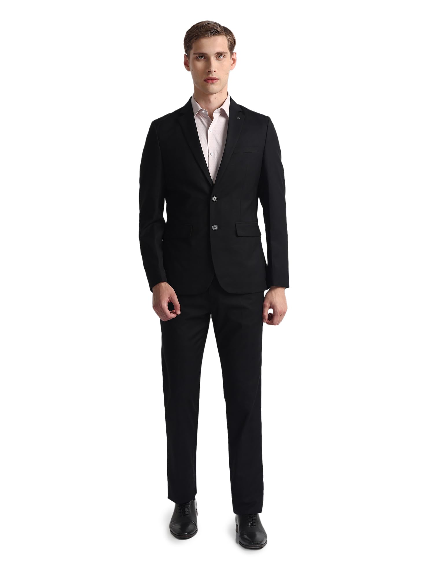 arrow Men's Polyester Single Breasted Business Suit Pants Set-picture-53