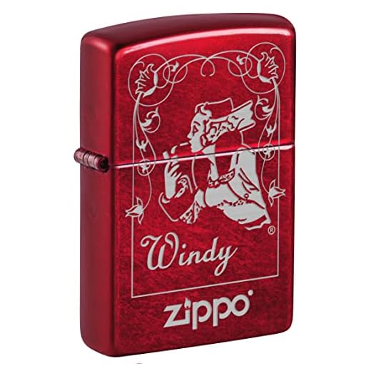 Zippo ライター Windy The Zippo Girl キャンディアップルレッド 80968