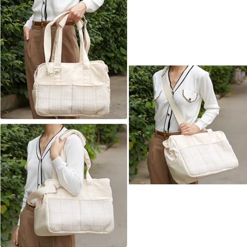 Große Tragetasche für Hunde und Katzen bis 5 kg – Hundetasche Öffnung Oben, atmungsaktiv, tragbar, faltbar, Transporttasche mit Schultergurt Airline Zugelassen – Bild 4