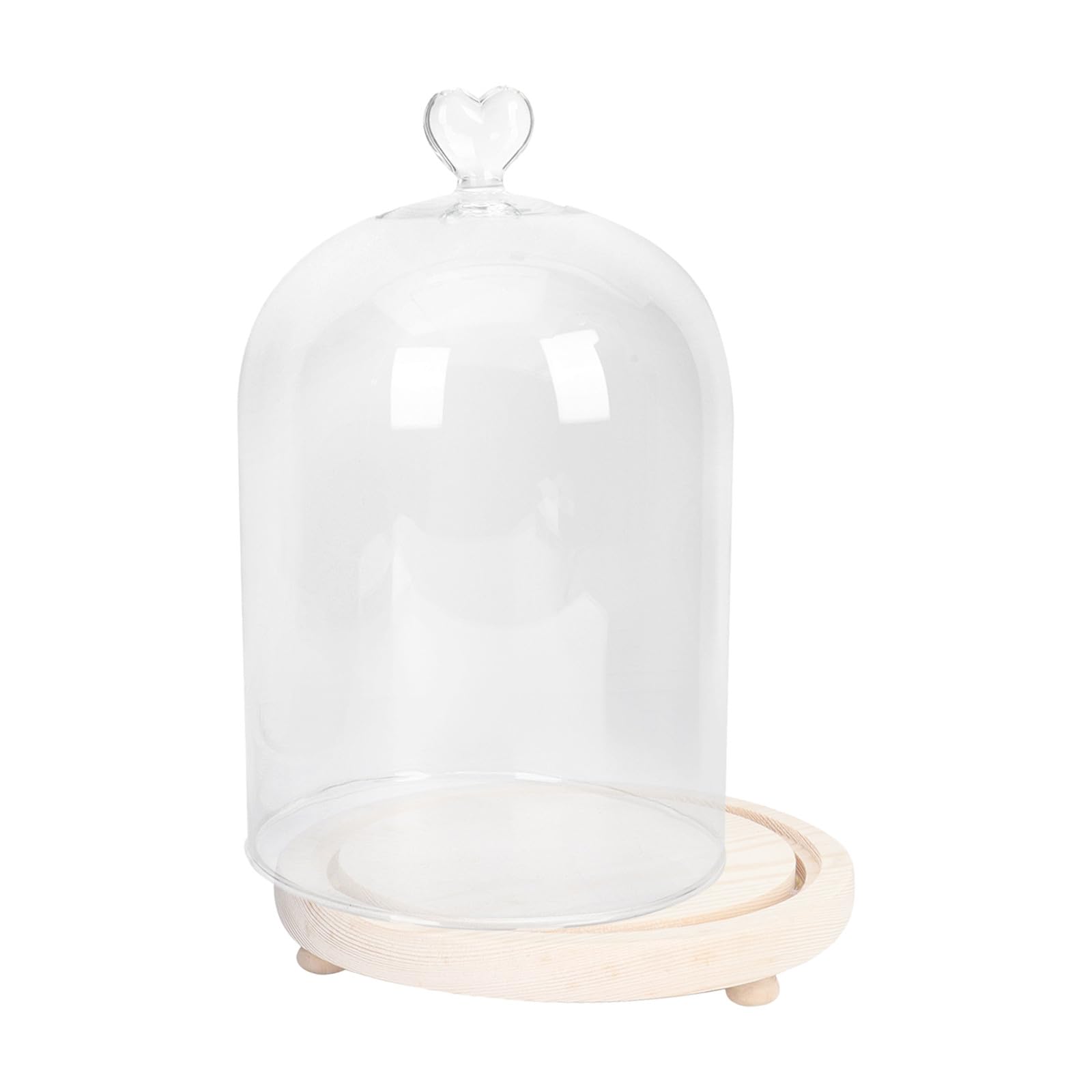 Moulage main plâtre couple sous cloche verre idée cadeau romantique