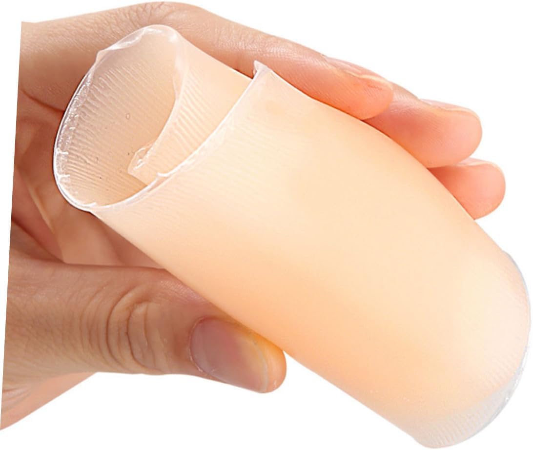 Healeved 2 Pairs Silicone Leg Pads for Women Calf and Thigh Self-Adhesive Skin Color Soft Anti-Chafing Breathable Leg Shape Corrector Pads for Sports and Daily Use
