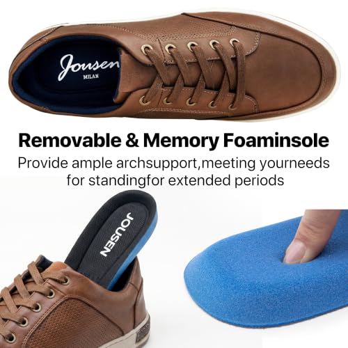 Image of Jousen Men's Fashion Sneakers Classic Retro Casual Shoes for Men Breathable Business Dress Sneaker