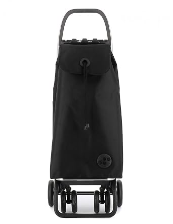 ROLSER I-Max MF 4 Wheel 2 Swivelling Foldable Shopping Trolley - Black