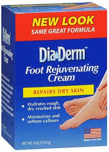 DiaDerm Foot Rejuvenating Cream, 4 Oz by Health Care Products (Pack of 3)