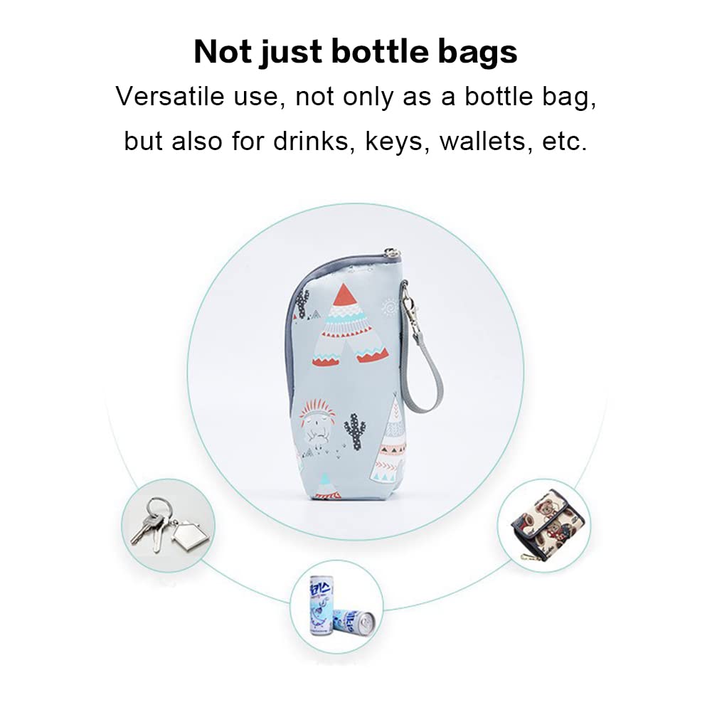 Borsa Isolante Termica Portatile per Biberon - Sacchetto di Isolamento con Strato Isolante per Latte Materno e Acqua