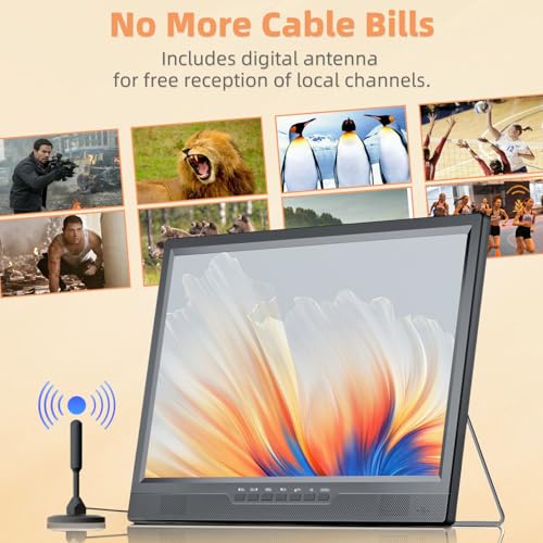 Image of NORTHING 19.2 inch Portable TV with Antenna, 1080P LED Small TV for Camping