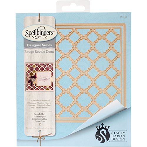 Spellbinders French Flair Carte Creator Die, Marron