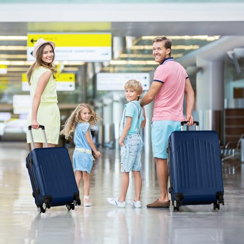 Karl home Conjunto de 3 peças, conjunto de malas rígidas de policarbonato + ABS com rodas giratórias