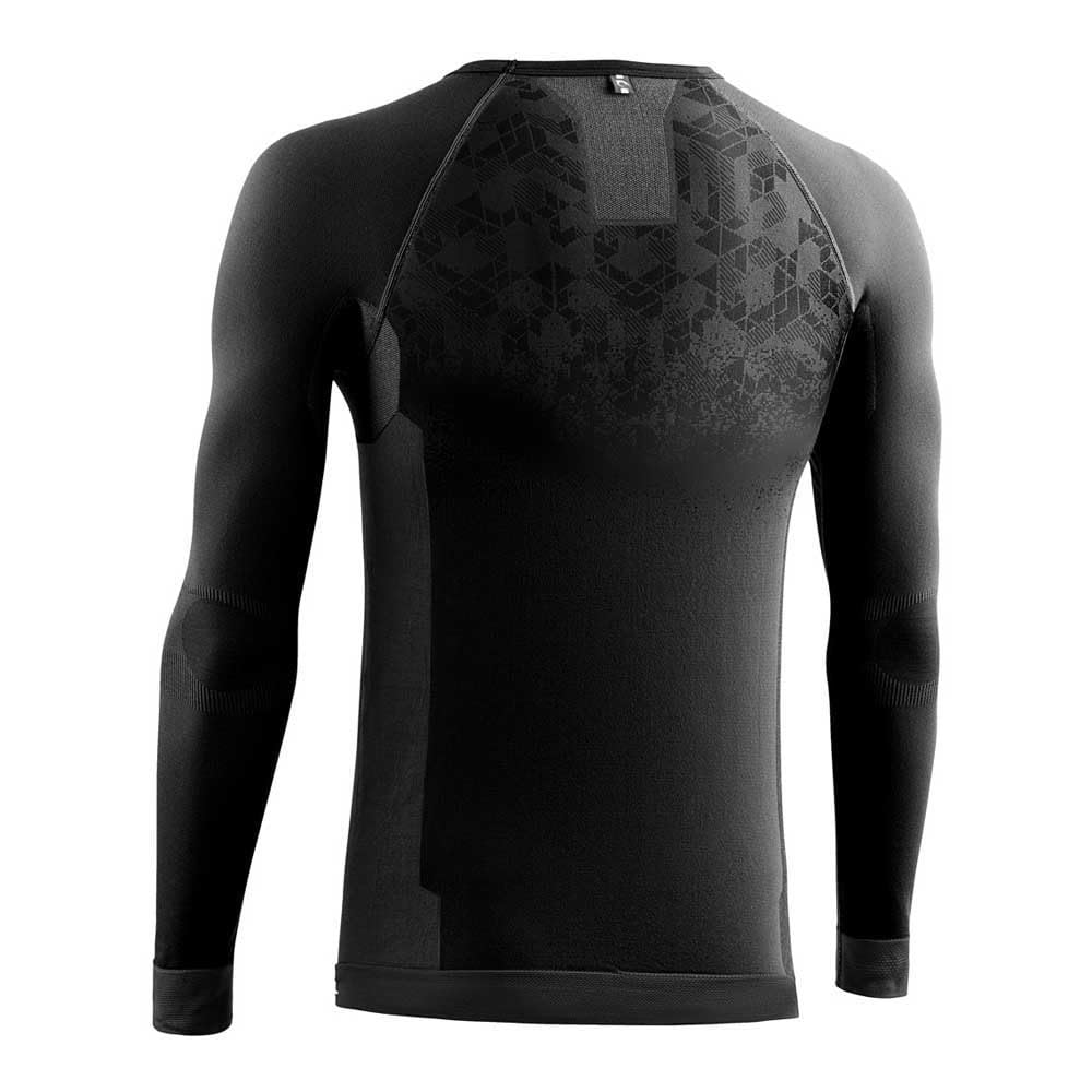 Lurbel Win Long Sleeves, Camiseta térmica, Ropa térmica, Camiseta de Invierno, Camiseta de Manga Larga, Camiseta Anti-Olor. Unisex. (XL - Extra Grande, Negro)