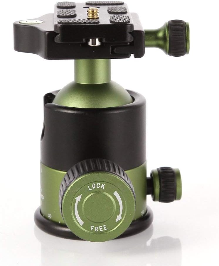20KG Aluminium Alloy Heavy Duty Camera Tripod Ball Head with QR Quick Release Plate 1/4" Screw for Canon,Nikon,Sony DSLR Camera Tripods Monopod