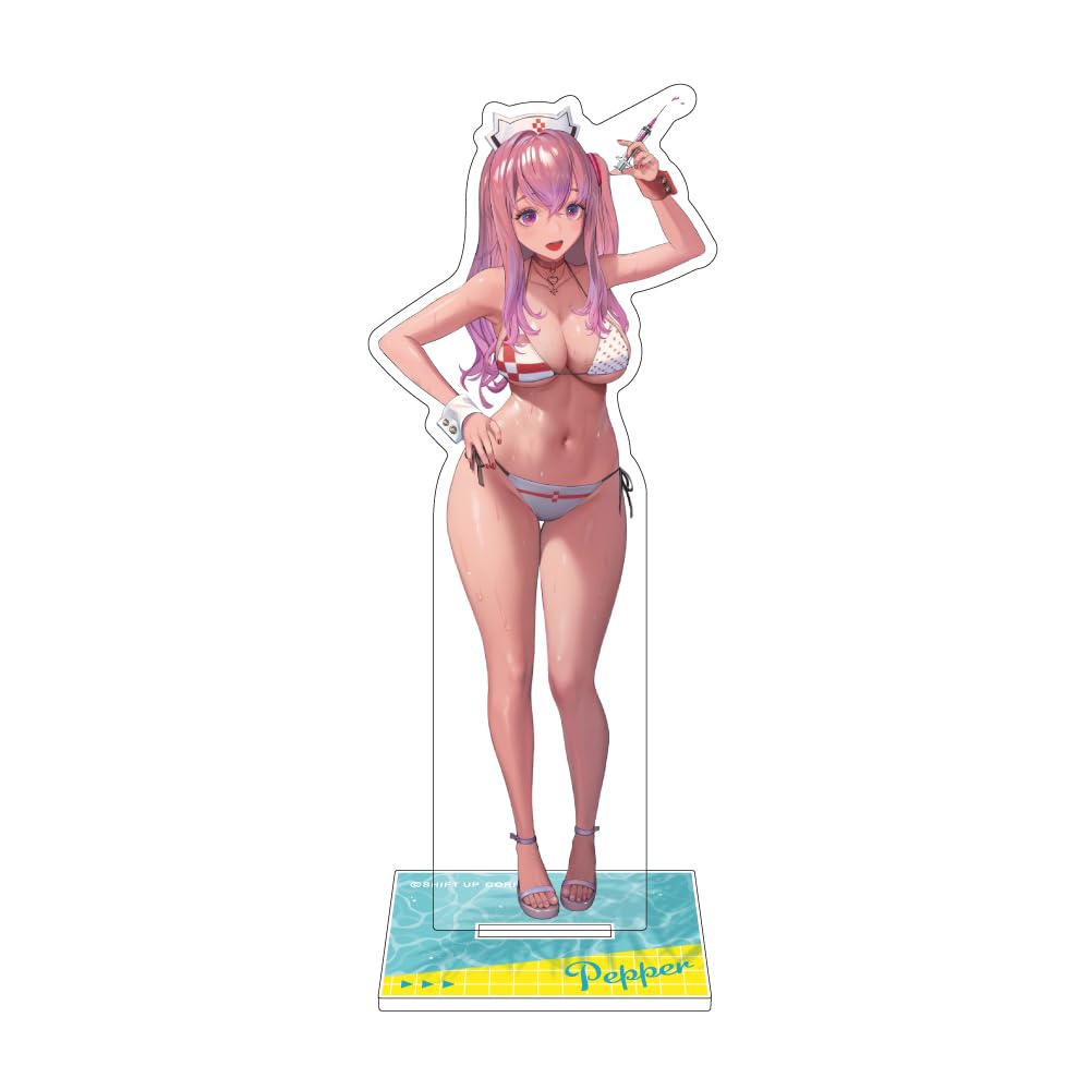 Algernon Products Nikke Pepper Approx. W1.9-4.1 inches (48-104 mm) x H4.7 inches (120 mm), Acrylic Stand, Acrylic