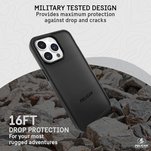 Pelican Protector iPhone 15 Pro Max Case - Rugged MagSafe Phone Case -Black - image 3
