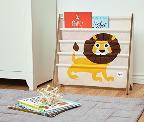 3 Sprouts Kids Book Rack - Space-Saving Bookshelf for Children's Room - Toddler Bookcase Organizer, Book Shelf Ages 3+, Lion by 3 Sprouts - Image 4