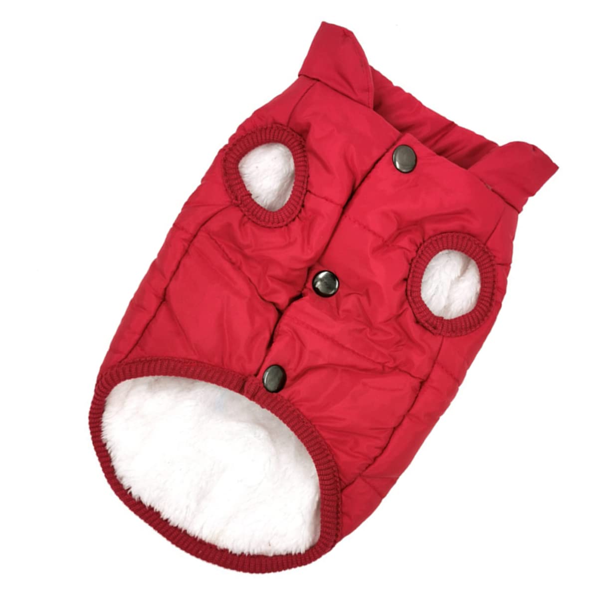 Beavorty 3pièces Gilet pour Chien Hiver Isolante Et Chaude pour Animaux De Compagnie Vêtement Et Hiver pour Chiens Rouge XS