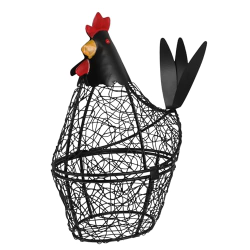 PRETYZOOM Panier Rangement pour Œufs,avec Couvercle, Organisateur Collations Aux Fruits,Collection Créative Panier, Accessoires Cuisine pour Décoration Intérieure Stockage Manger